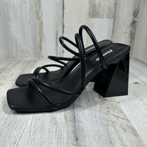 Abound Elegant Black Strappy Sandals